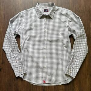 UNTUCKit Gray & White Gingham Slim-Fit Button-Down Shirt – Size L